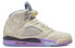 DJ Khaled x Jordan Air Jordan 5 we the best 织物 透气 高帮 复古篮球鞋 男女同款 白紫色 / Кроссовки Jordan Air Jordan DV4982-175