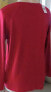 Kensei Women's Long Sleeve Scoop Neck Sweater Embellished dark Red M