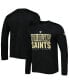 ფოტო #1 პროდუქტის Men's Black New Orleans Saints Combine Authentic Offsides Long Sleeve T-shirt