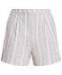 Women's Striped Linen Blend Shorts