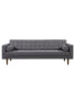 Фото #2 товара Element 85" Linen and Walnut Legs in Mid-Century Modern Sofa