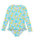 ფოტო #1 პროდუქტის Toddler, Child Girls Lemon Drops LS Surf Suit
