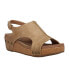 Фото #2 товара Corkys Volta Ii Studded Wedge Womens Brown Casual Sandals 41-0334-TPSM
