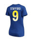 Women's Matthew Stafford Royal Los Angeles Rams Super Bowl LVI Plus Size Name Number V-Neck T-shirt