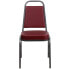 Фото #3 товара Hercules Series Trapezoidal Back Stacking Banquet Chair In Burgundy Vinyl - Silver Vein Frame