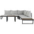 Sofa and table set Home ESPRIT Aluminium 227 x 159 x 64 cm