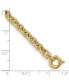 Фото #2 товара Diamond2Deal 18k Yellow Gold Solid Flat 18" Omega Necklace