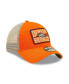 Фото #3 товара Men's Orange and Natural Denver Broncos Devoted Trucker 9TWENTY Snapback Hat