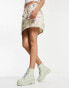 Фото #4 товара ASOS DESIGN Guava butterfly lace up wellies in mint green