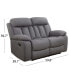 Фото #6 товара Fletcher 59.8" Stain-Resistant Polyester Reclining Loveseat