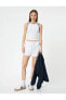 Топ Koton Crop Halter Colorblock