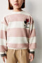 Minnie mouse © disney striped sweatshirt