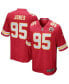 Фото #1 товара Men's Chris Jones Red Kansas City Chiefs Game Jersey