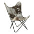 Фото #1 товара Кресло DKD Home Decor 8424001824403 Серый Кожа Белый Светло-коричневый Железо (70 x 70 x 90 cm)