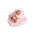 BERJUAN Sweet Reborn Girl With Pink Toquilla 50 cm Doll