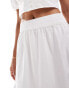 Фото #2 товара Vero Moda tiered maxi skirt co-ord in white