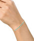 ფოტო #3 პროდუქტის Sapphire (1/2 ct. t.w.) & Diamond (1/20 ct. t.w.) Bolo Bracelet in 14k Gold (Also Available in Ruby & Emerald)