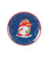 Фото #2 товара Holiday Magic Gnomes 4 Piece Dessert Plate Set