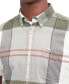 ფოტო #3 პროდუქტის Men's Douglas Tailored-Fit Tartan Short-Sleeve Shirt