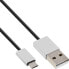Фото #1 товара InLine Micro-USB 2.0 Cable - USB Type A / Micro B M/M - black/alu - flexible - 5m