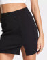 Фото #6 товара JDY exclusive notch front mini skirt in black