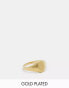 Фото #1 товара Seol + Gold 18ct gold vermeil oval signet ring