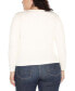 ფოტო #2 პროდუქტის Plus Size Mixed-Rib Sweater