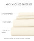 Фото #10 товара Expressed In Embossed by The Home Collection Checkered 4 Piece Bed Sheet Set, King