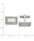 ფოტო #2 პროდუქტის Stainless Steel Polished Rectangle Cufflinks