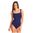 Фото #1 товара TYR Sport Women's 244972 Navy Solid Tank One Piece Swimsuit Size 6