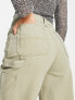 Фото #3 товара ASOS DESIGN Tall minimal cargo trouser in khaki with contrast stitching