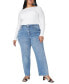 ფოტო #1 პროდუქტის Plus Size The Naomi Comfort Stretch Straight Jean