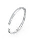 Twist Rhodium Plated Bangle