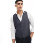 Фото #1 товара French Connection dogtooth formal waistcoat in grey pattern