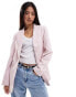 Фото #2 товара Miss Selfridge blazer in dusty pink