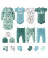 Фото #1 товара Комплект костюмов для малышей The Peanutshell "Джунгли" сине-зеленый, 16 предметов