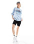 Daisy Street relaxed sweatshirt in blue with Italy embroidery BLAU, DE 44 - фото #3