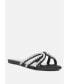 Фото #2 товара Женские сандалии с плоской подошвой London Rag "Mezzie" с диамантовой вышивкой