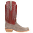 Фото #2 товара R. Watson Boots Charcoal Rough Out Square Toe Cowboy Mens Brown Casual Boots RW