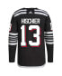 Фото #4 товара Men's Nico Hischier Black New Jersey Devils 2021/22 Alternate Authentic Pro Player Jersey