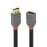 Lindy 0.5m DP 1.4Extension - Anthra Line - 0.5 m - DisplayPort - DisplayPort - Male - Female - 7680 x 4320 pixels