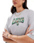 New Era – Unisex-T-Shirt in meliertem Grau mit „Boston Celtics“-Print