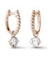 ფოტო #4 პროდუქტის Moissanite Beaded Drop Earrings 1 ct. t.w. Diamond Equivalent in 14k Gold