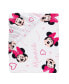Фото #3 товара Disney Baby Minnie Mouse Love White/Pink Heart Fitted Crib Sheet