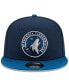 Фото #2 товара Men's Black, Gray Minnesota Timberwolves 2-Tone 9FIFTY Adjustable Snapback Hat