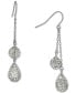 ფოტო #1 პროდუქტის Crystal Double Chain Drop Earrings, Created for Macy's