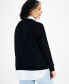 Фото #2 товара Plus Size Twofer Sweater, Created for Macy's