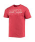 ფოტო #3 პროდუქტის Men's Heathered Charcoal, Cardinal Stanford Cardinal Meter T-shirt and Pants Sleep Set