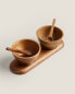 Фото #5 товара Wooden salt and pepper shaker set with base