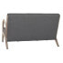 Фото #5 товара Двухместный диван DKD Home Decor Темно-серый древесина каучукового дерева 122 x 85 x 74 cm